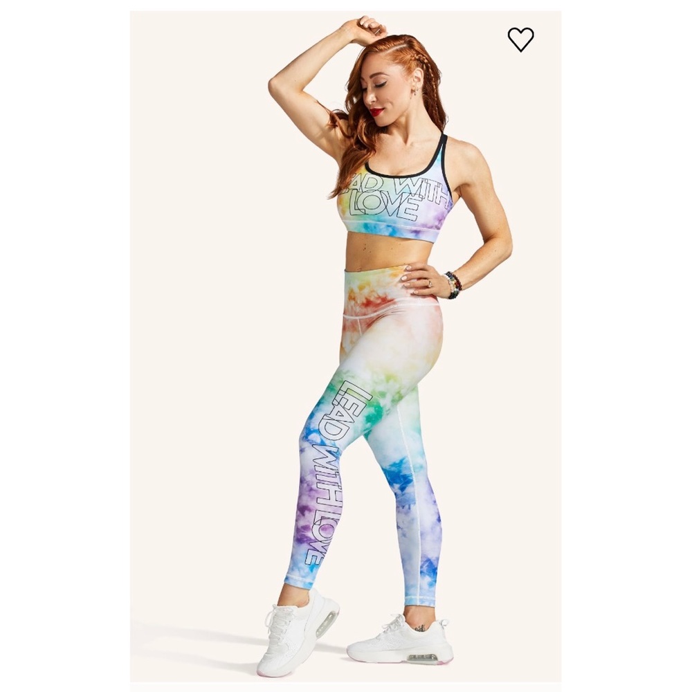 WITH x Peloton Lead With Love Leggings in Rainbow